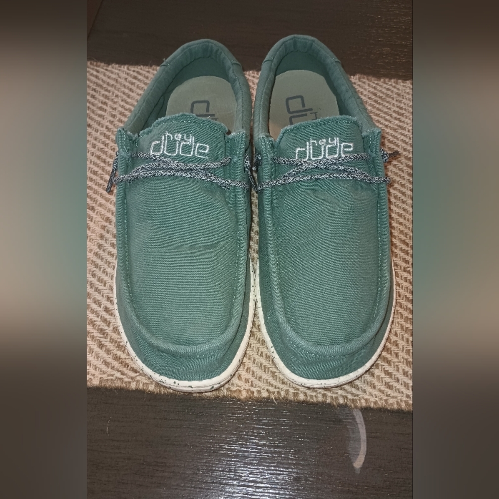 Hey Dude Wally Washed Teal mens 11